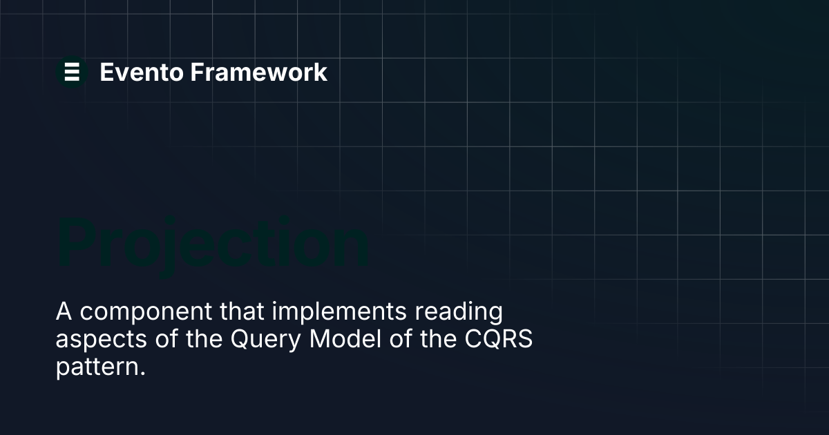 Projection | Evento Framework